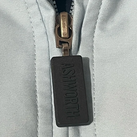 ASHWORTH Weather Systems Men's Quarter Zip Golf Windbreaker NANOTEX - Picture 8 of 14